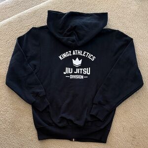 NEW Youth Kingz Athletics Zip Up Jiu Jitsu Hoodie Sweatshirt